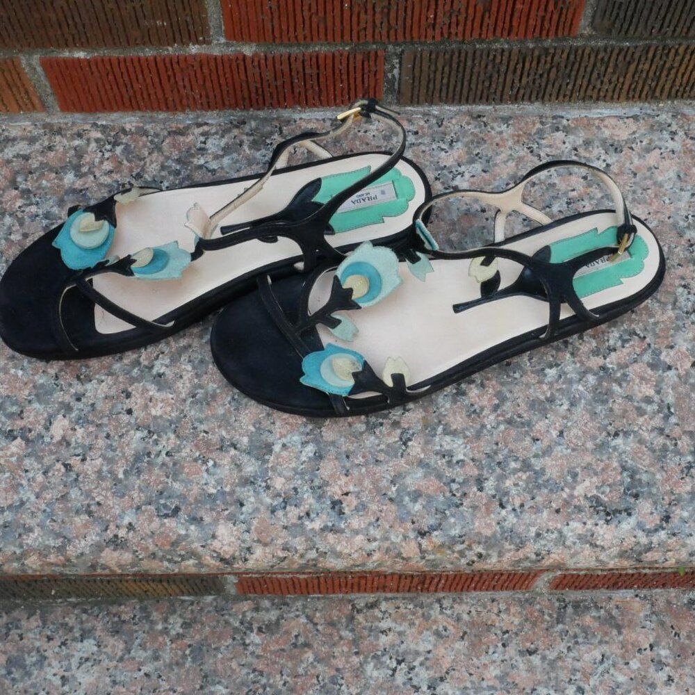 Prada Fairy Collection 2008 James Jean Women's Sandals Size 8.5 - Picture 4 of 4